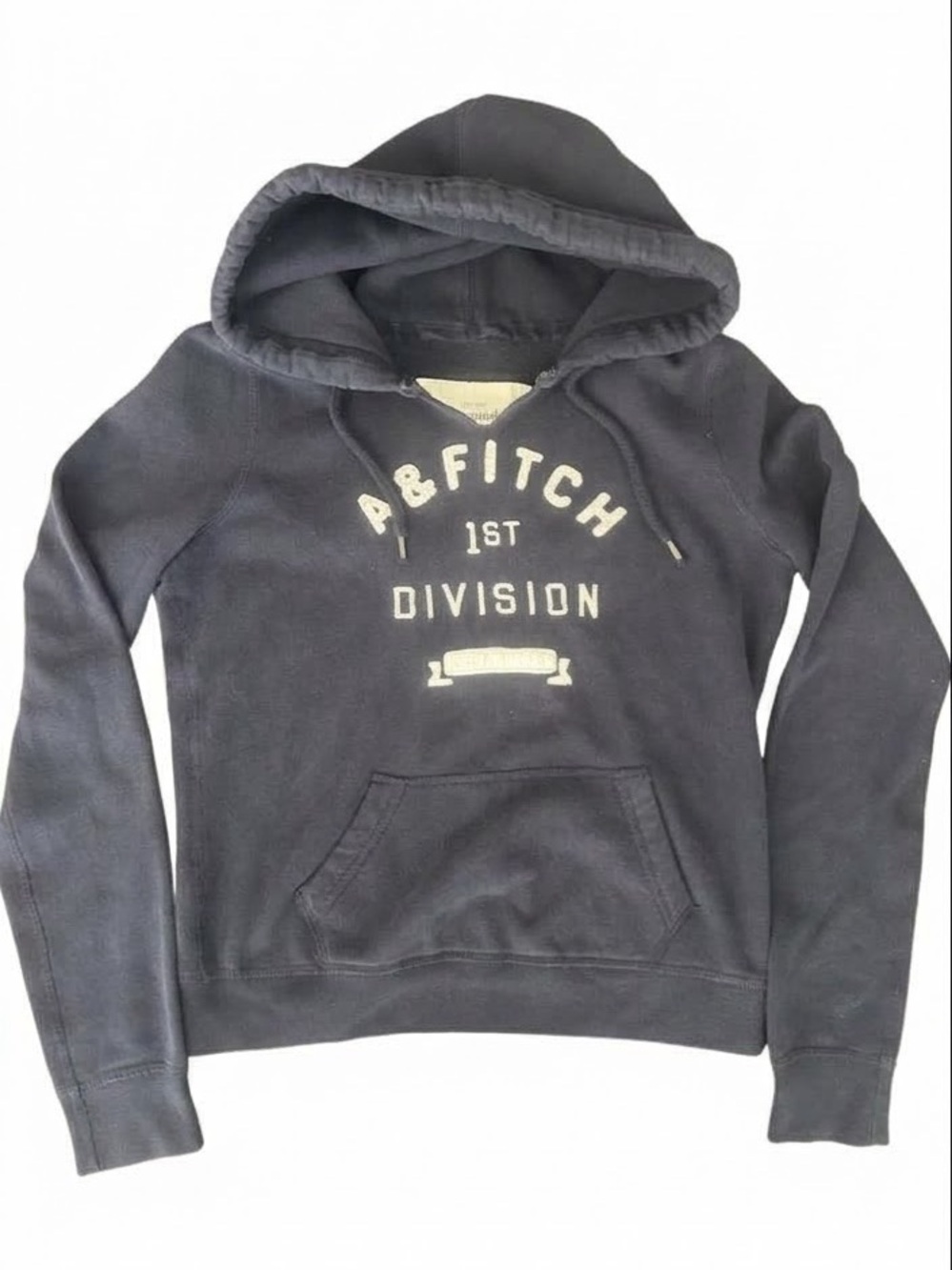 Abercrombie & Fitch Women’s Y2K Vintage Logo Hoodie Navy Blue Size Small